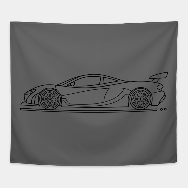 P1 Lineart B Mclaren Tapestry Teepublic