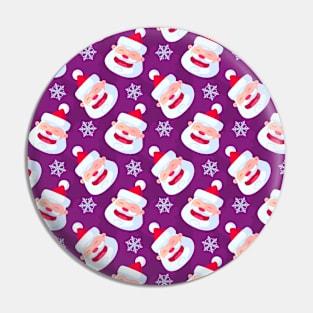 Purple Christmas Pattern Pin