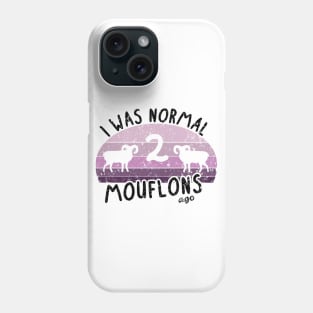 Feed 2 mouflons before normal women wild sheep Phone Case