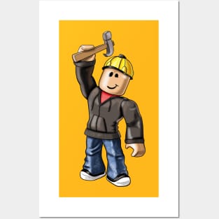 Perfect Character Builderman And Team Gaming Noob Oof Poster for Sale by  Dakotahedge