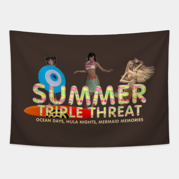 Summer Triple Threat Tapestry by teepossible