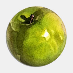 Green Apple Pin