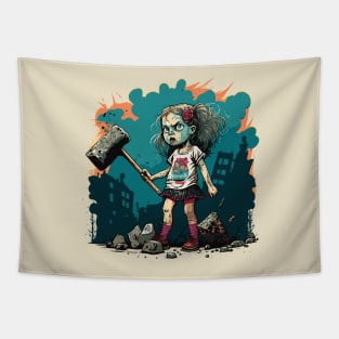 Hammer Girl Tapestry