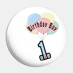 First Birthday Baby Pin