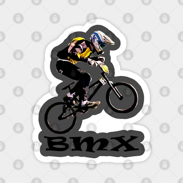 bmx Magnet by rickylabellevie