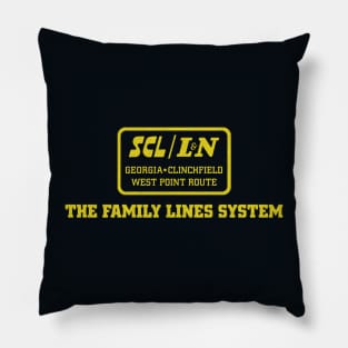 The Family Lines System Railroad Pillow