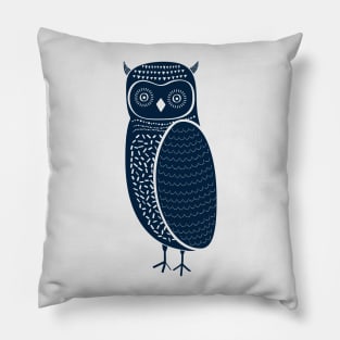 Tribal Woodland Owl Pillow