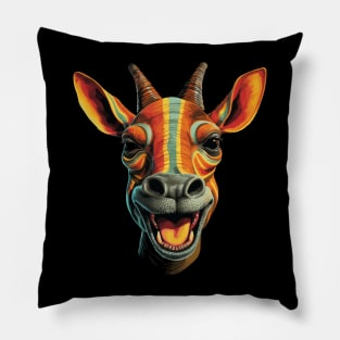 Okapi Smiling Pillow