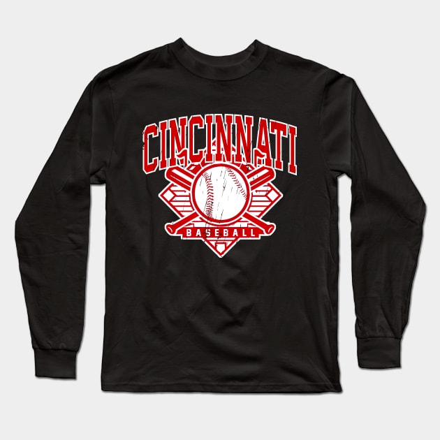 funandgames Vintage Cincinnati Baseball Women's T-Shirt