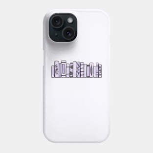 Purple Pastel Books Phone Case