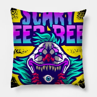 Clown Scary Beep Beep Horror Gamer Pillow