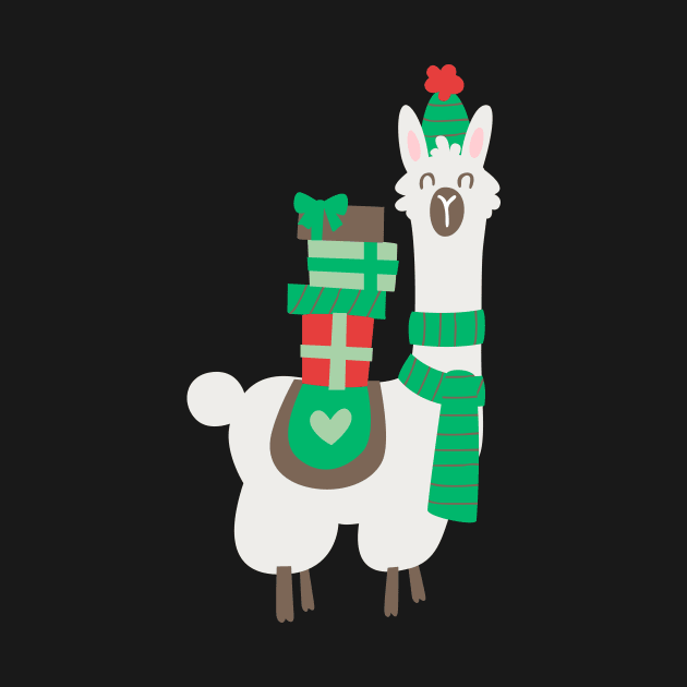 Christmas llama by melomania