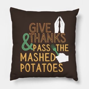 Thanksgiving Turkey day mashed potatoes Pillow