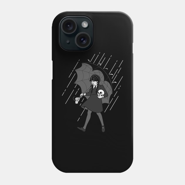 Salty Goth Girl Phone Case by harebrained