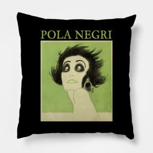 POLA NEGRI - Vamp caricature Pillow