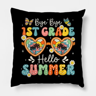 Goodbye 1St Grade Hello Summer Last Day Of School Boys Kids T-Shirt Pillow