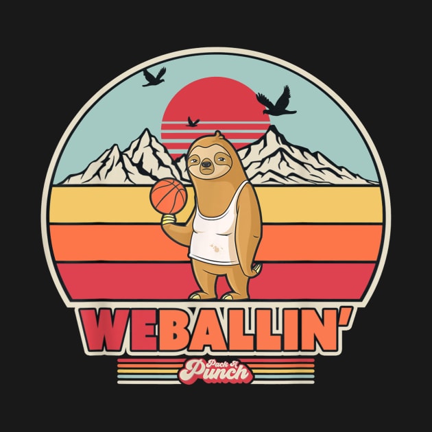 Sloth playing basketball by koshernext