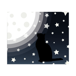 The Cat and The Moon T-Shirt