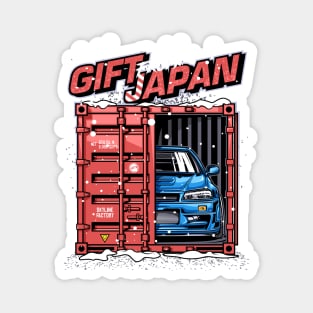 Christmas Gift From Japan Skyline R34 Magnet