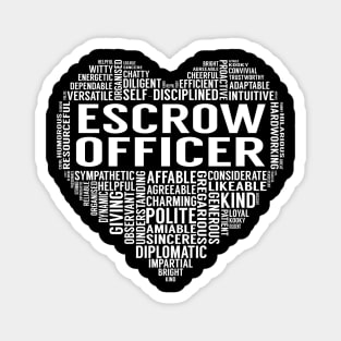 Escrow Officer Heart Magnet