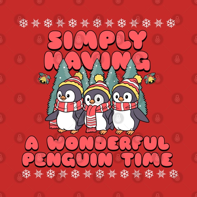 Simply Having a Wonderful Penguin Time at Christmas by Contentarama