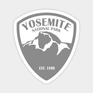 Yosemite Park Badge - Gray Magnet