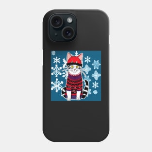 Haku in a sweater in the snow Phone Case