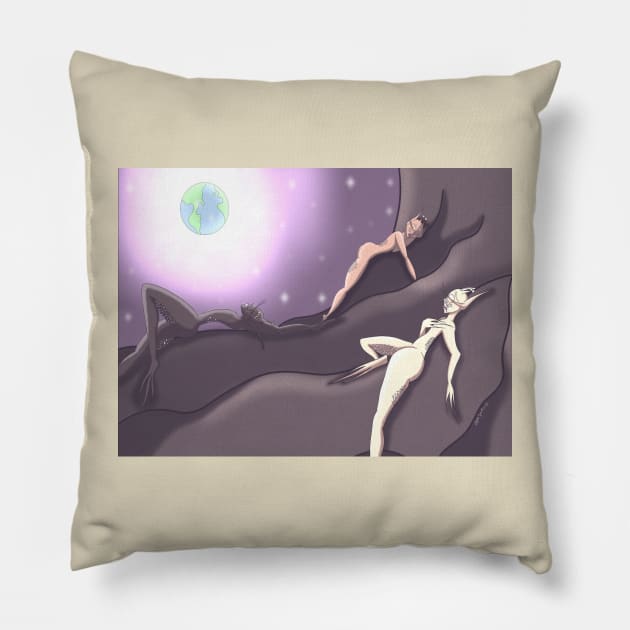 Life is But an Extraterrestrial Dream Pillow by sofjac