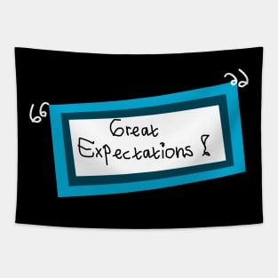 Great expectations t-shirts and mask Tapestry