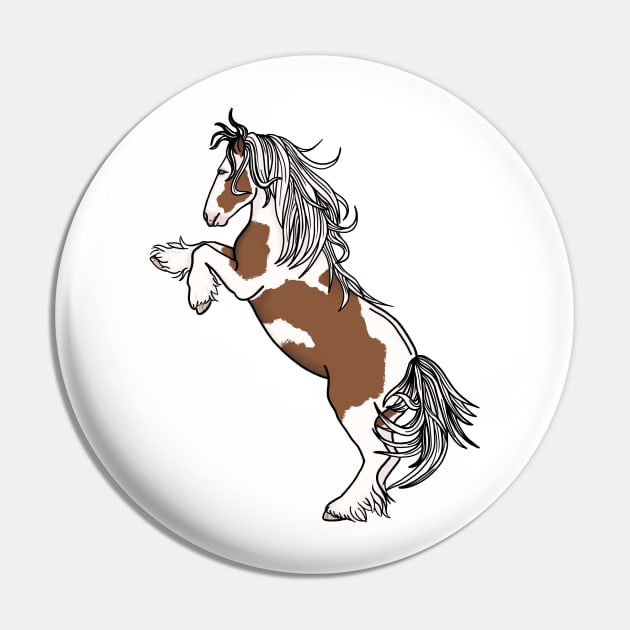 Bay Tobiano Rearing Gypsy Vanner Pin by Ory Photography Designs