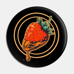 Melting strawberry Pin