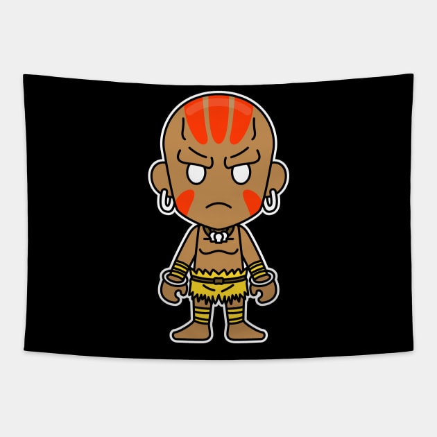 Chibi Dhalsim Tapestry by Chibi Pops