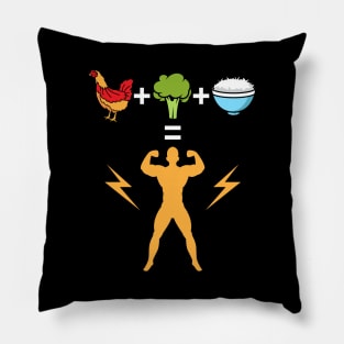 Chicken Broccoli and Rice = bodybuilder Pillow