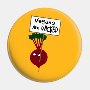 Beetroot Vegans are Wicked Pin