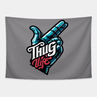 Finger Flex Living' the Thug Life Tapestry