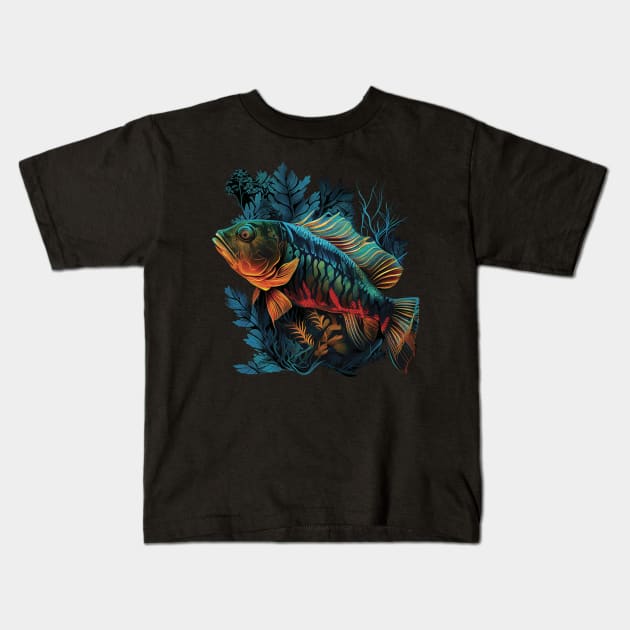 Peacock Bass Fishing Kids T-Shirt