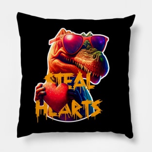 trex steal heart Pillow