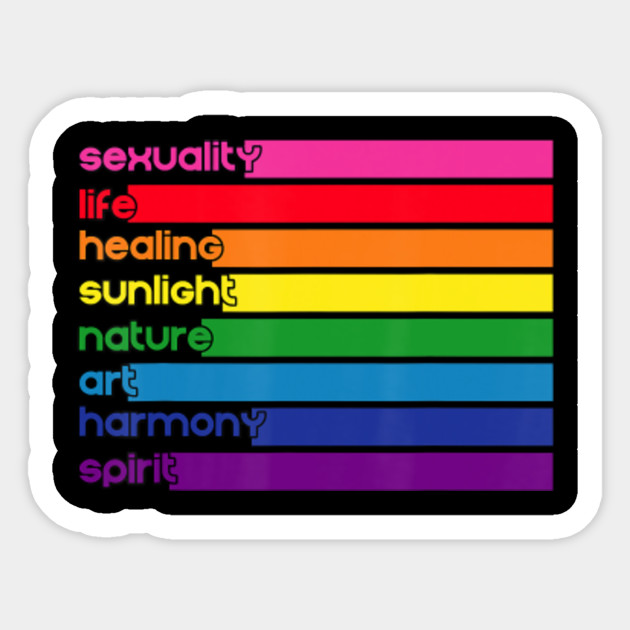 Pride Meaning Of Rainbow Colors Lgbt T Shirt Pride Meaning Of
