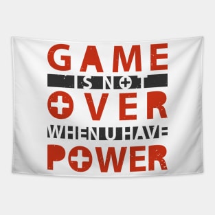 GAME OVER POWER Tapestry