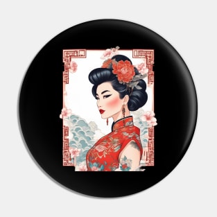 Traditional Chinese Lady Pin