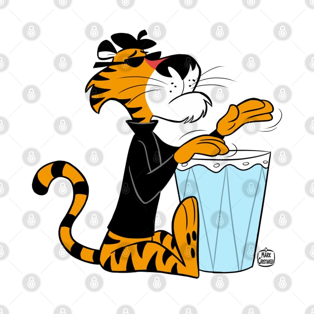 Beatnik Tiger Cartoon by markscartoonart62