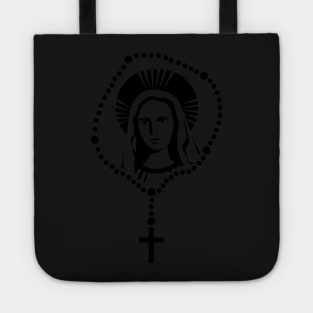 Virgin Mary & Rosary | Catholic Design Tote