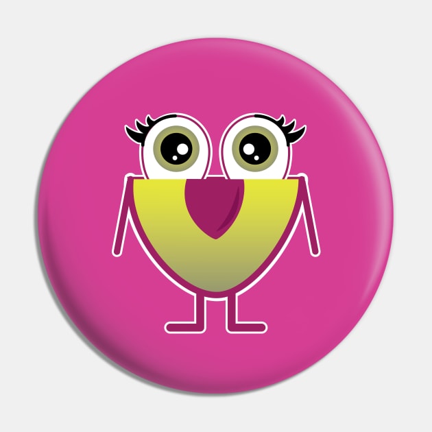 Funny Plum Pin by tjasarome