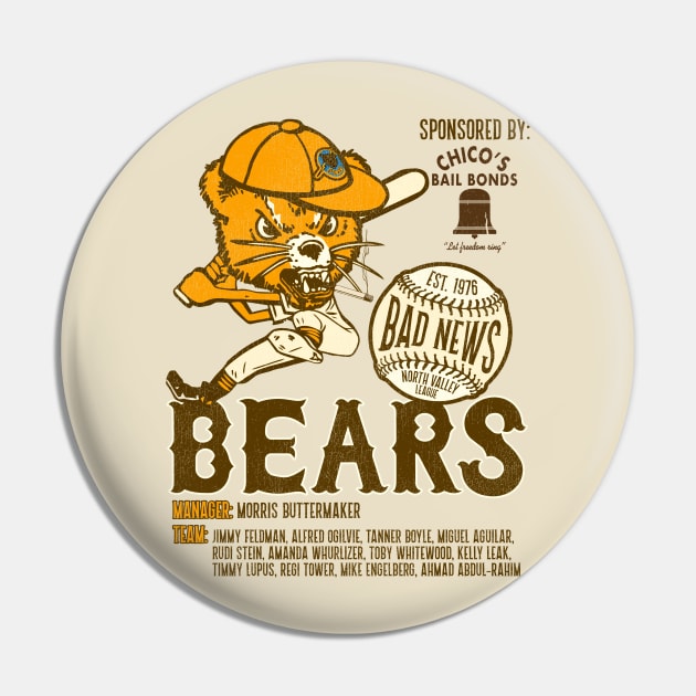 Defunct Bad News Bears Movie Baseball Team Pin by Defunctland