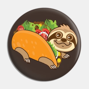 Sloth Taco Pin