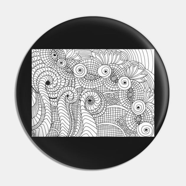 Abstract black and white grid and curves drawing Pin by Nathalodi