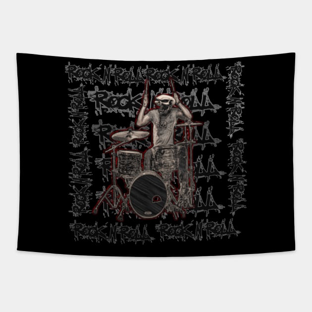 Rock and Roll Tapestry by CreakyDoorArt