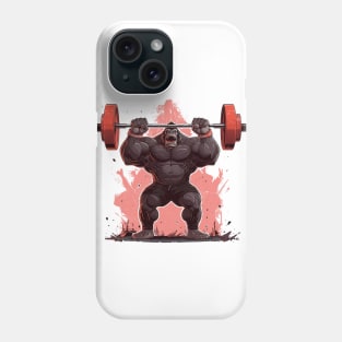 gorilla lifting Phone Case