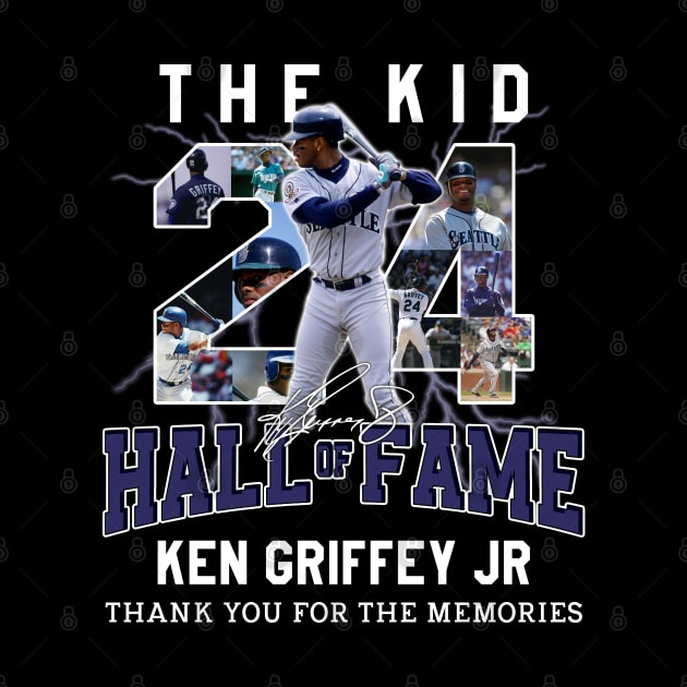 Ken Griffey Jr The Kid Basketball Legend Signature Vintage Retro 80s 90s Bootleg Rap Style by CarDE