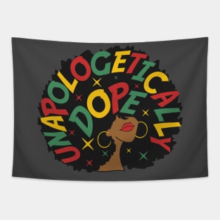 Black woman dope Tapestry